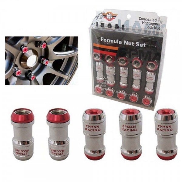 20 PCS Mags Racing Wheel Nuts M12 X 1 25mm Red Avcon Group Racing 